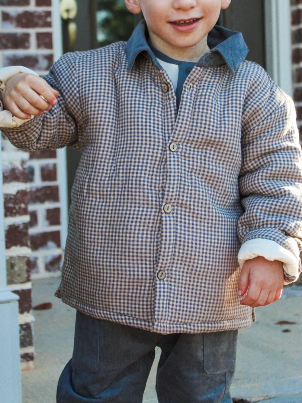 Quincy Mae Gingham Jacket